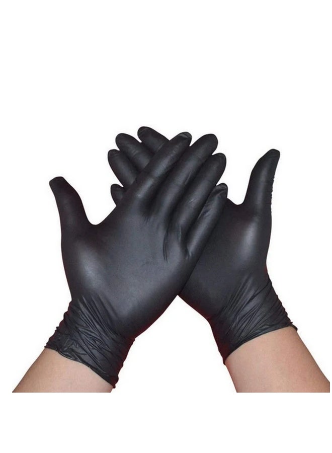 قفازات فينيل لون أسود خالية من البودرة للاستخدام اليومي المنزلي  والتجاري 70 قفاز